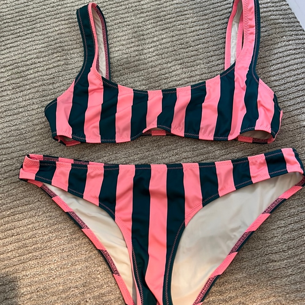 Two piece strip bikini